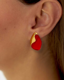 Women’s European And American Red Stud Earring