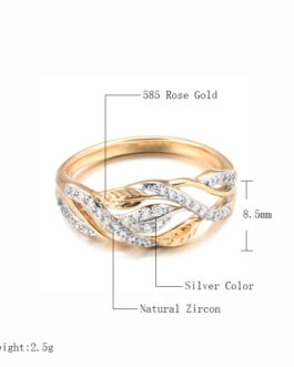 New Socialite Temperament Copper Plating All-match Fashion Women’s Ring