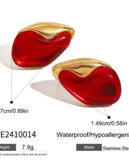 Women’s European And American Red Stud Earring