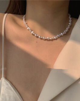 Pearl Necklace Retro Clavicle Chain For Women